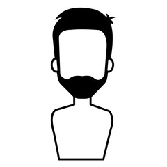 young man shirtless avatar character