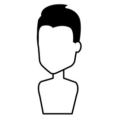 young man shirtless avatar character