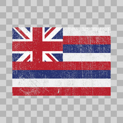 grunge styled flag Hawaii