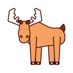 cartoon moose icon