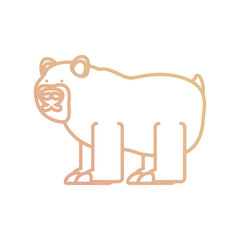cartoon bear icon