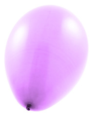  ballon violet, fond blanc 