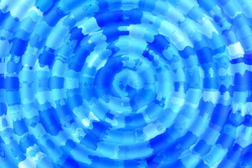Abstract background of clean, clear water with waves radiating circles in blue and white tones