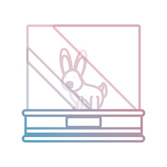 showcase with animal icon