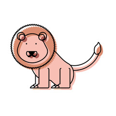 cartoon lion icon