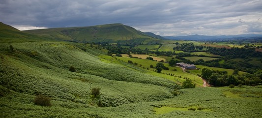 Fototapeta premium Walking In The Brecon Beacon Hills
