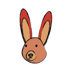cartoon rabbit icon