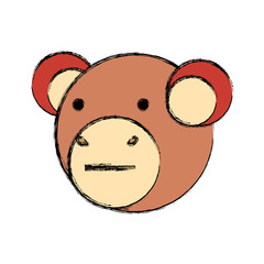 cartoon monkey icon