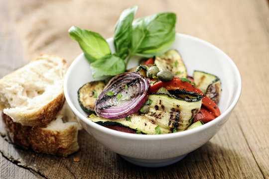 Food: Grilled vegetable salad