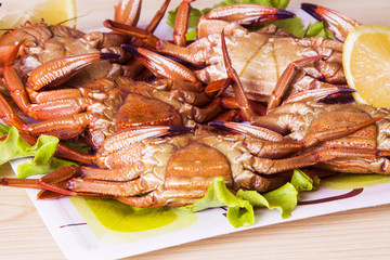 seafood, crab dish