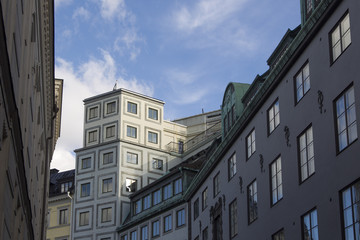 Fototapeta na wymiar Hausfassade in Stockholm