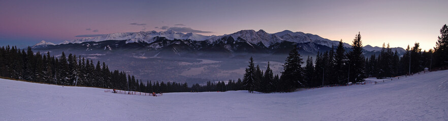 Zakopane z Gubałówki Nocna Panorama © Ola i Eryk