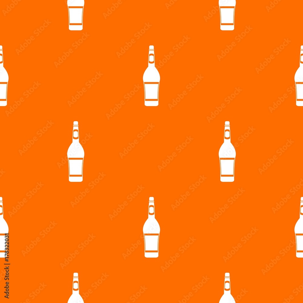 Poster design bottle pattern seamless