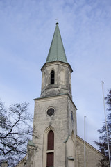 Fototapeta na wymiar Saint Katerina Evangelical Lutheran Church in Kuldiga Latvia