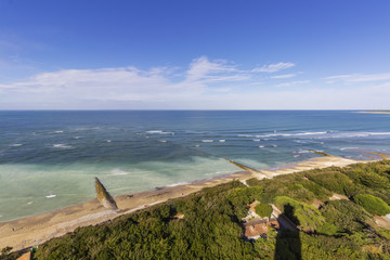 Point de vue depuis le phare des Baleines sur l'île de Ré