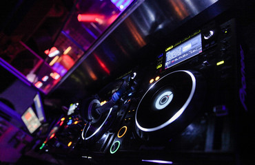 Night Club - DJ´s mix table - Algarve Portugal - Europe