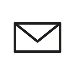 Email Icon Vector Fat Design Editable Stroke. 512x512 Pixel Perfect.