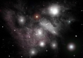 Naklejka premium galaxy in a free space