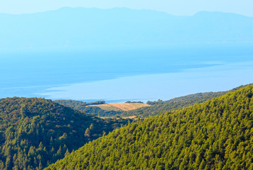 Athos Peninsula shore(Halkidiki, Greece).