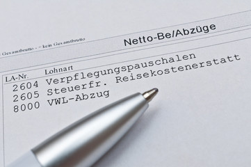 Verdienstabrechnung