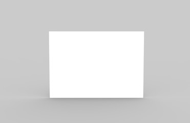 Postcard Invitation Greeting Card Mock-Up Template On Isolated White Background, Ready For Your...