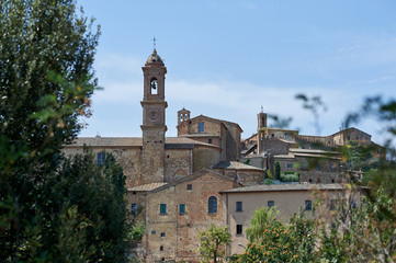 Fototapeta na wymiar Old town of Montepulciano in Tuscany Italy
