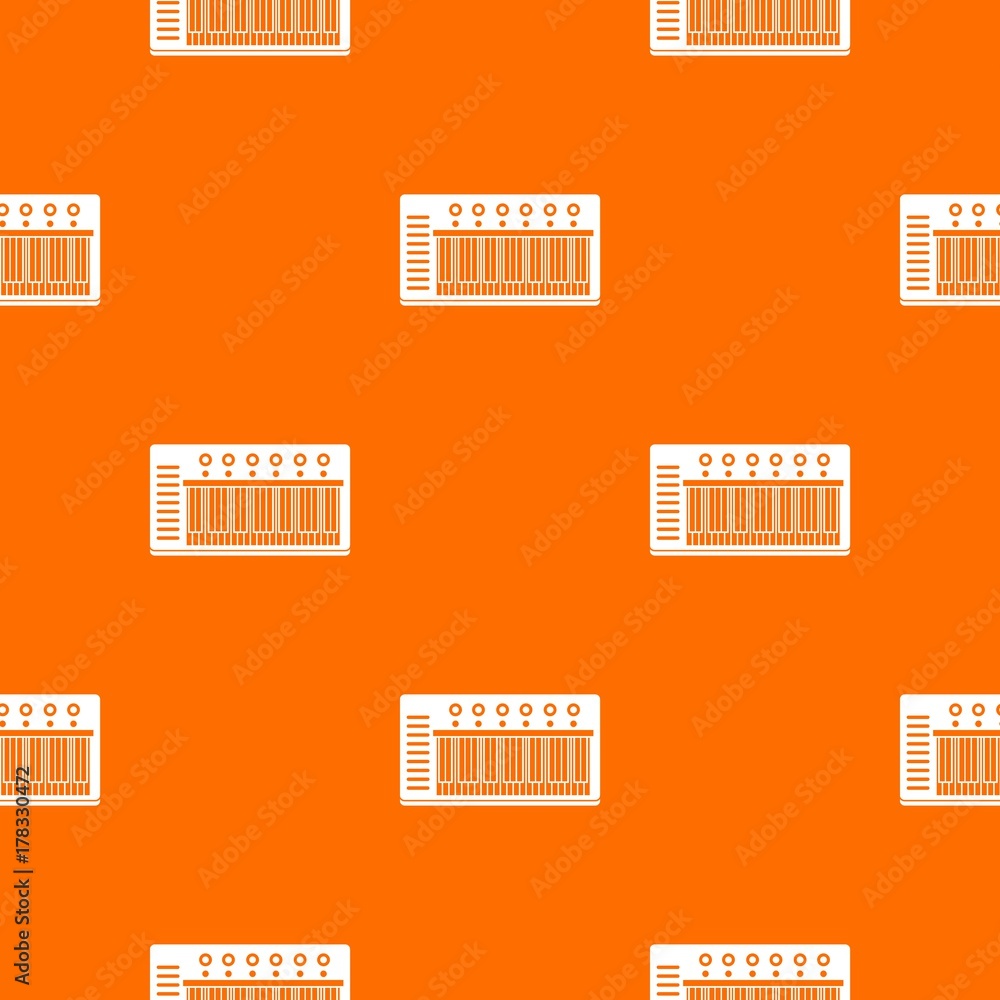 Poster electronic synth pattern seamless