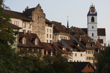 Obraz premium The old town of Aarau in central Switzerland