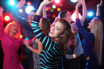 Young people at party.