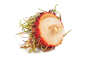 rambutan fruit isolated on white background