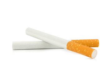 Cigarettes isolated on white background