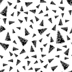 Snowy Christmas Tree Pattern