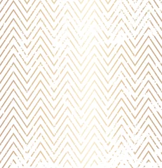Küchenrückwand glas motiv Musterwelt Modisches einfaches Zickzack-goldenes beunruhigtes geometrisches Muster auf weißem Hintergrund, Vektorillustration. Geschenkpapier mit Zickzack-Grafikdruck. Linie zerkratzte Textur. Moderne minimalistische Hipster-Geometrie