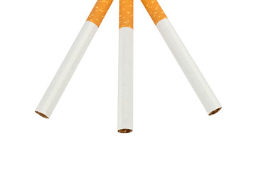 Cigarettes isolated on white background