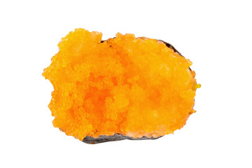 Japanese Cuisine Sushi. single. one. on white background.