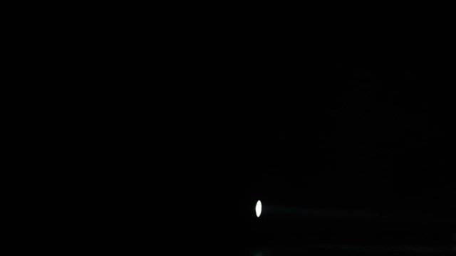 Realistic footage of stage light flashing rays spotlights through smoke. Great as a natural stage background for different projects!!!