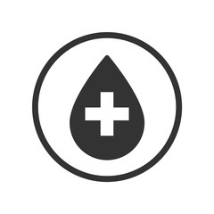 Linear Donate Blood icon-Vector Iconic Design