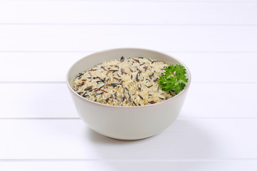 bowl of wild rice