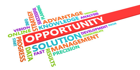 Fototapeta premium Opportunity Word Cloud