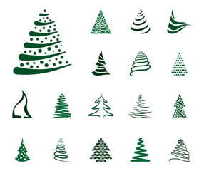 Weihnachtsbaum Iconset - Grün