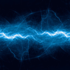 Blue lightning, electrical power background