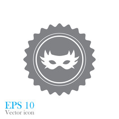 simple carnaval mask icon. Flat vector illustration. EPS10. vintage embleme
