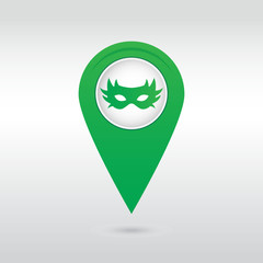 simple carnaval mask icon. Flat vector illustration. EPS10.