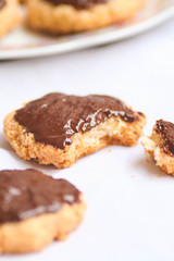 Fototapeta na wymiar Cookies with chocolate