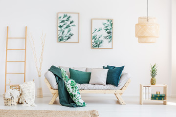 Relax room with paintings