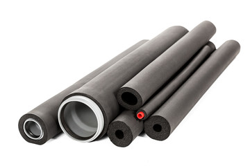 Fototapeta premium Several pipes with isolation