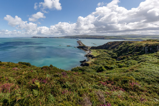 Oberhalb der Fishguard Bucht