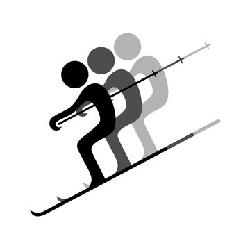 Skiing symbol