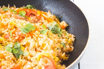 homemade fried rice