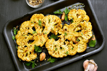 Baked cauliflower steaks